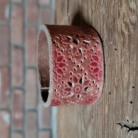 Lucky Brand Jewelry - 🔥LAST ONE🔥 Upcycled Reimagined Leather Cuff Bracelet